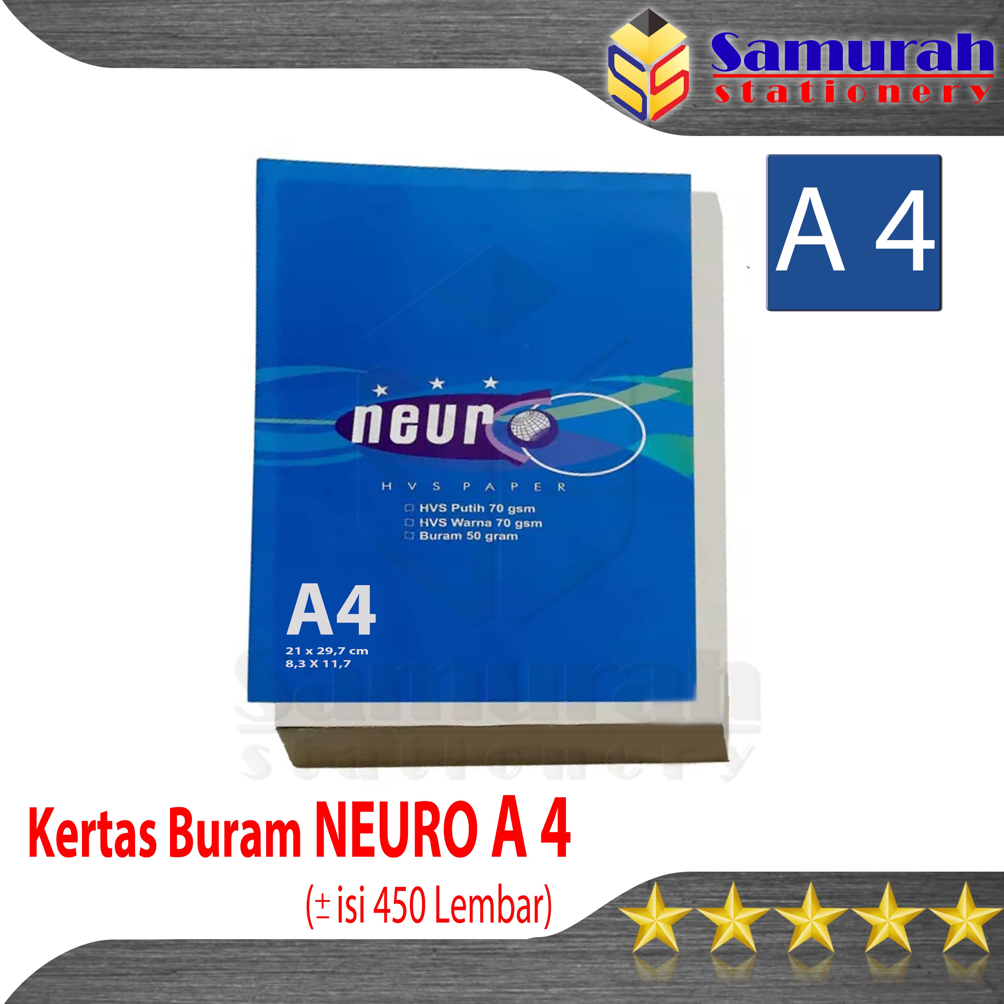 Kertas Buram Neuro A4 Gramatur 50 Gsm Kertas Koran Polos A4 Merk