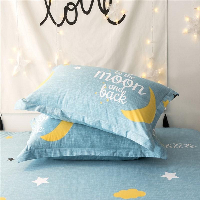 Một Cặp] 100% Cotton Lớn Vỏ GốI Hai Chỉ 100% Cotton Vỏ Gối Bộ Ruột Gối 48X74 Cm Mép Rộng Phong Bì Mẫu Mã