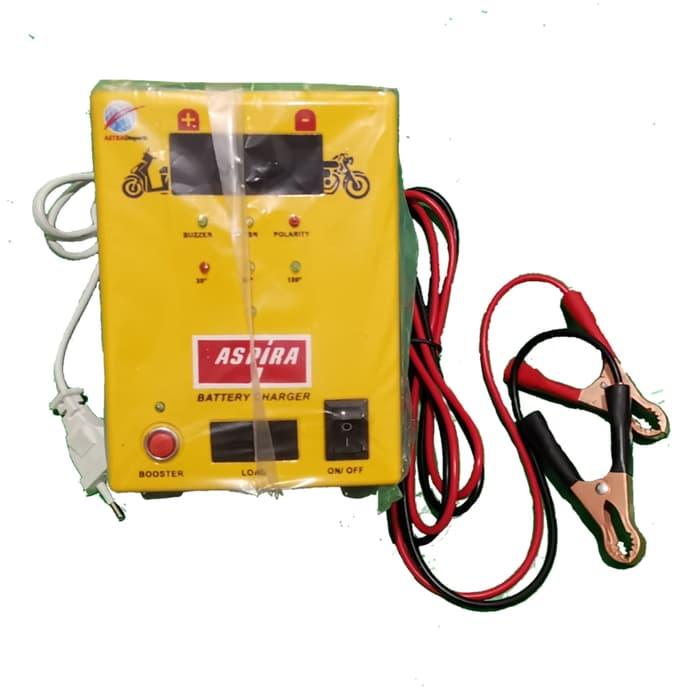 PROMO Alat Cas Aki Accu Charger Mobil Motor 12V 20A ASPIRA TERBARU