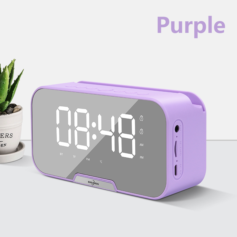 Goojodoq Wireless Bluetooth Speaker Jam Alarm With Smart Alarm Clock