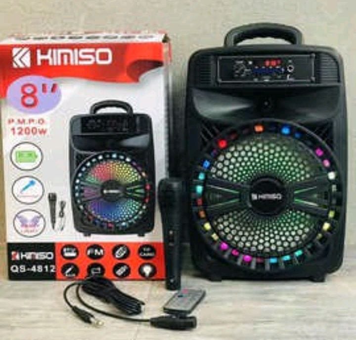 Speaker Bluetooth Karaoke Portable Kimiso Qs Free Mic Ukuran