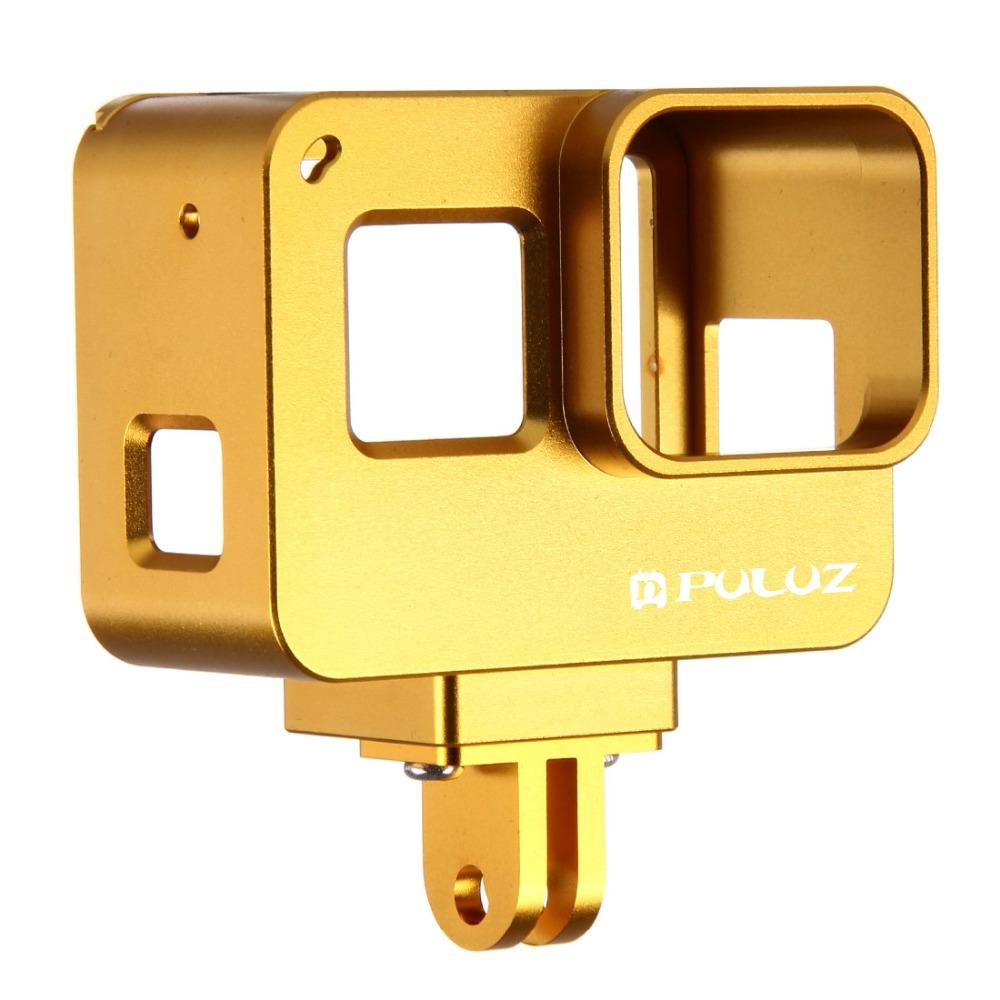 Puluz For New Hero/Hero7 Black /6 /5 Housing Shell Case Cnc Aluminum Alloy Protective Cage And Insurance Frame Puluz For New Hero/Hero7 Black /6 /5 Housing Shell Case Cnc Aluminum Alloy Protective Cage And Insurance Frame