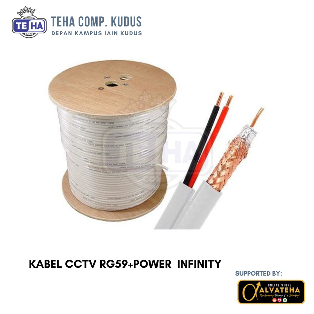 Kabel CCTV RG59 Plus Power Infinity 1 Rol 305 M RG 60 High Quality