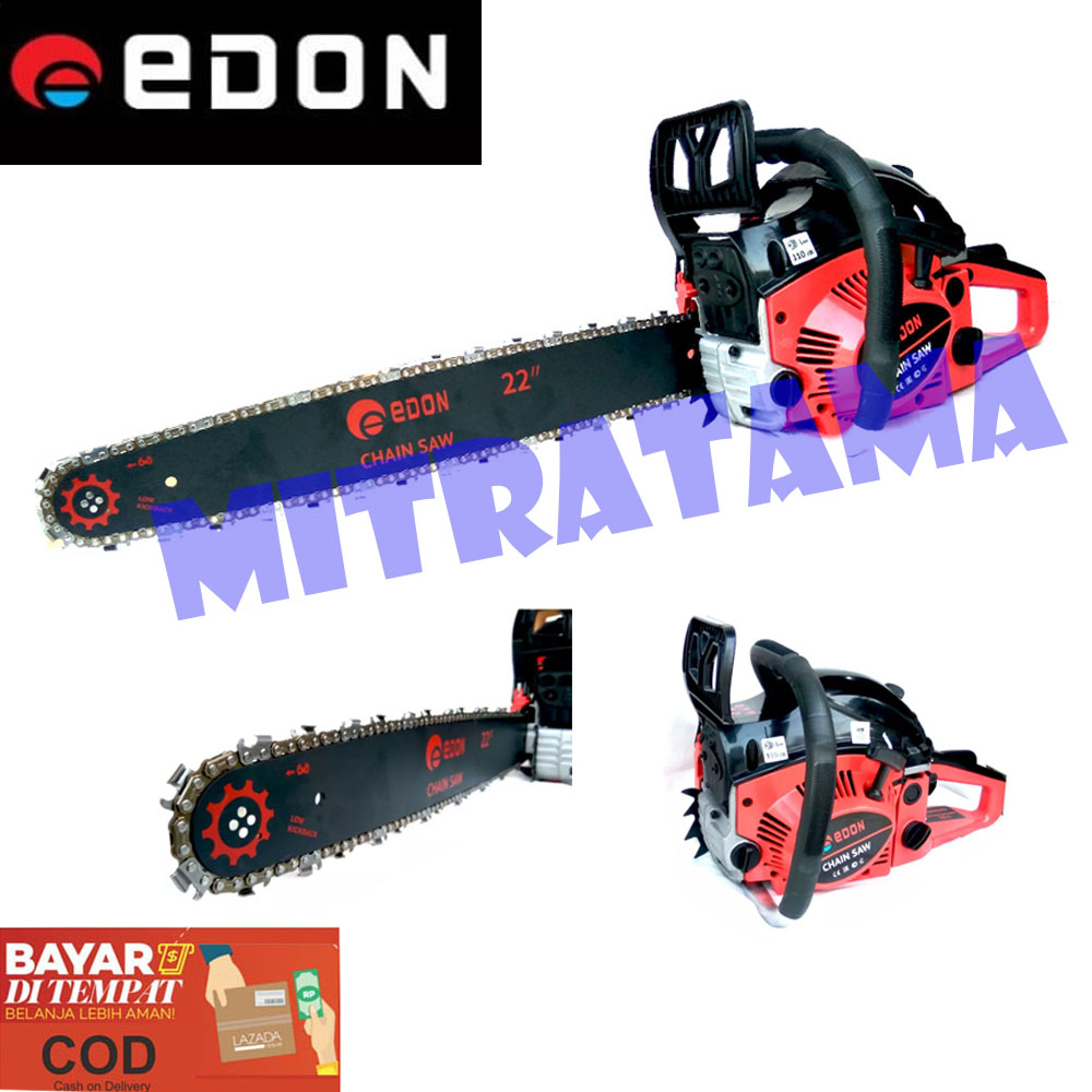 Edon Mesin ChainSaw 22 EDON 2 Tak Gergaji Potong Pohon Kayu EDON