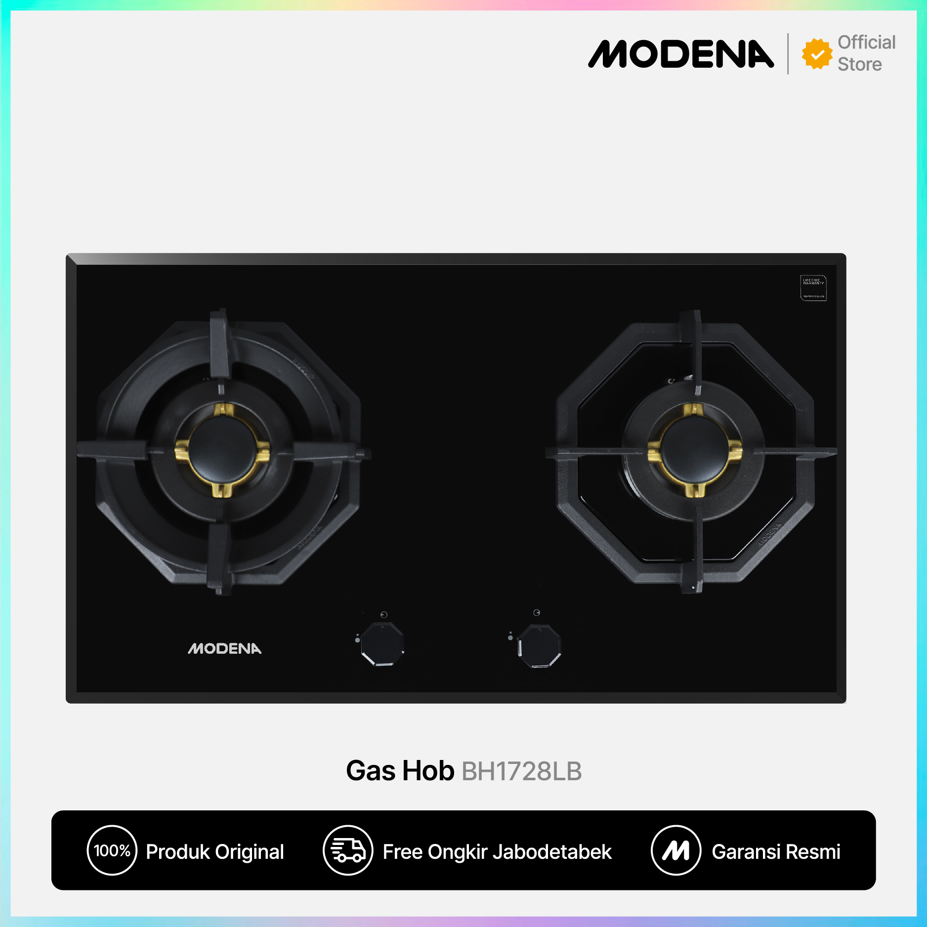 Modena Built In Gas Hob Kompor Tanam Gas Bh Lb Lazada Indonesia