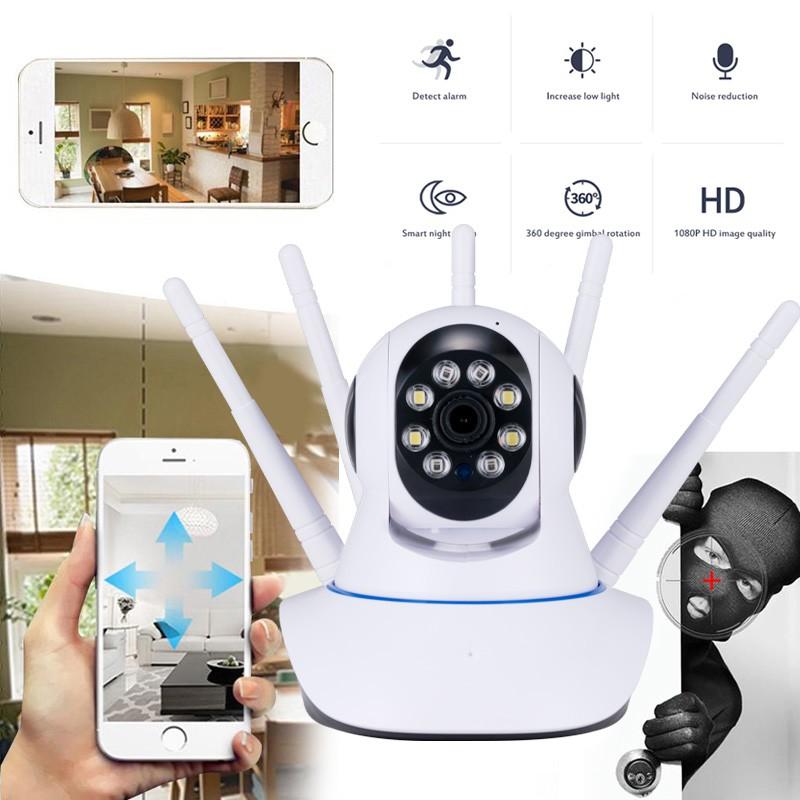 Ip Camera Cctv Wifi Wireless Security Surveillance P Mp Antena