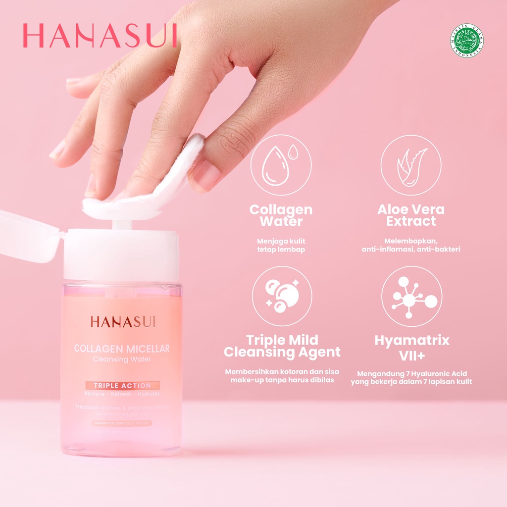 Hanasui Collagen Micellar Cleansing Water Ml Lazada Indonesia