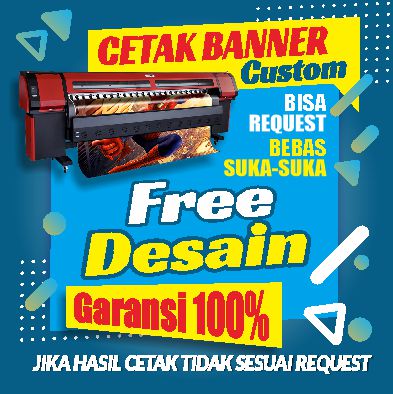 Cetak Banner Spanduk Custom Desain Sendiri Bisa Custom Request Suka