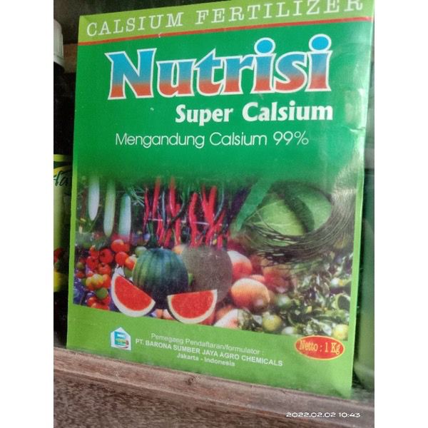 Pupuk NUTRISI Super Calsium 1KG Mengandung 99 Kalsium Untuk Tanaman