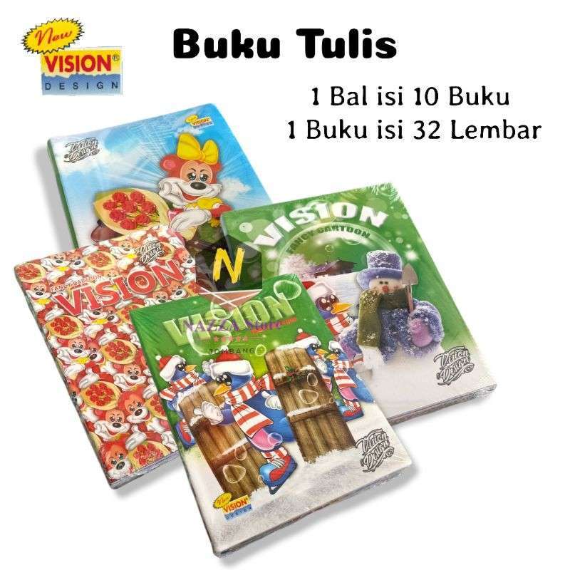 Buku Tulis Vision Lembar Pack Pcs Lazada Indonesia