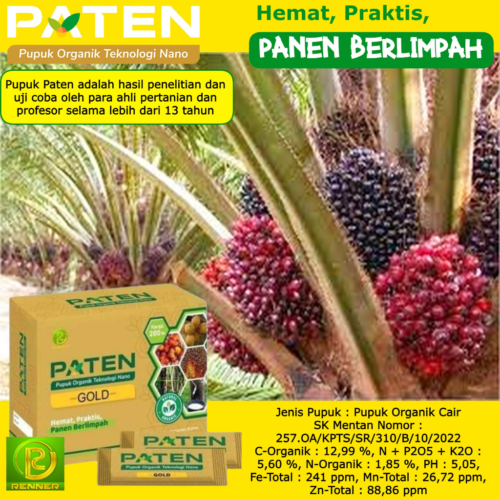 Pupuk Paten Paten Gold Pupuk Organik Cair Pupuk Sawit Dan Tanaman