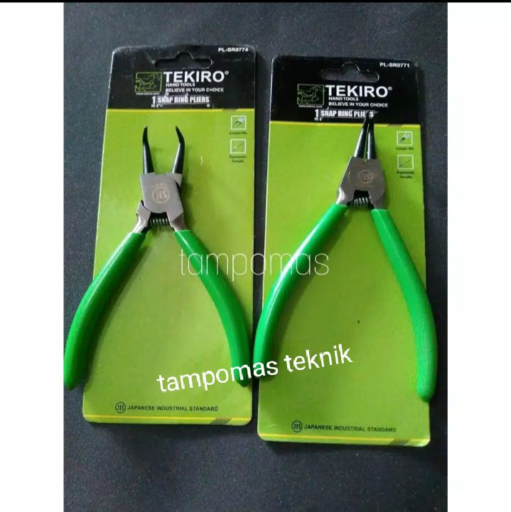 Tang Snap Ring Tekiro Bengkok Bh Buka Dan Tutup Tang Snapring