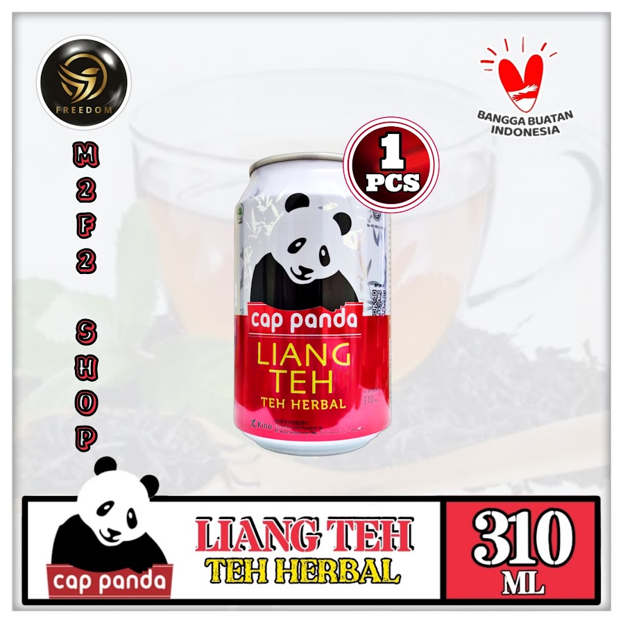 Cap Panda Minuman Liang Tea Teh Kaleng Can 310 Ml Kemasan Satuan