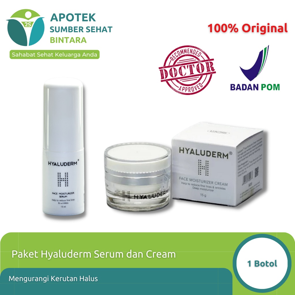 Hyaluderm Serum Dan Cream Anti Penuaan Lazada Indonesia