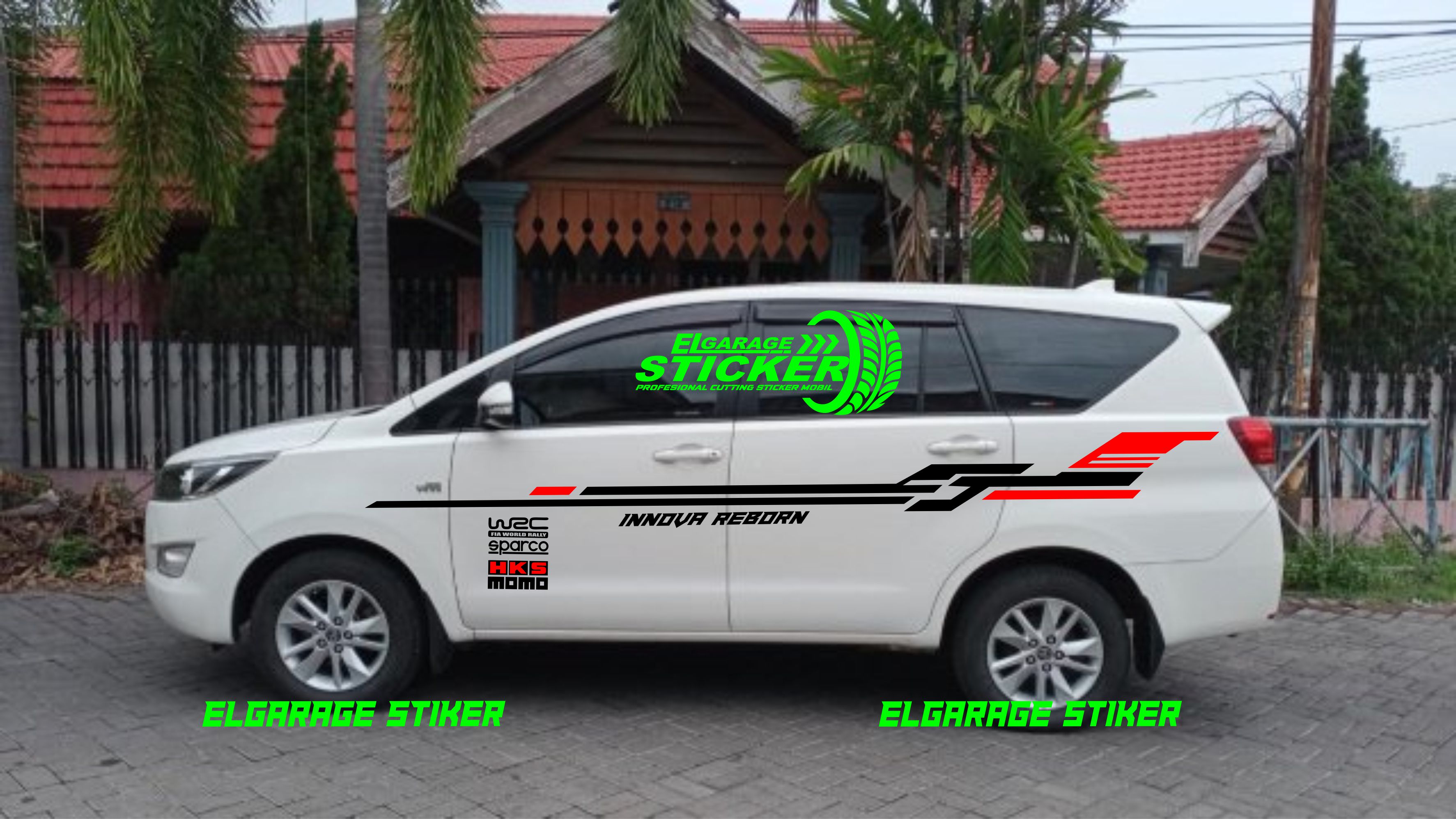 Stiker Mobil Toyota Innova Stiker Body Samping Mobil Innova Cutting