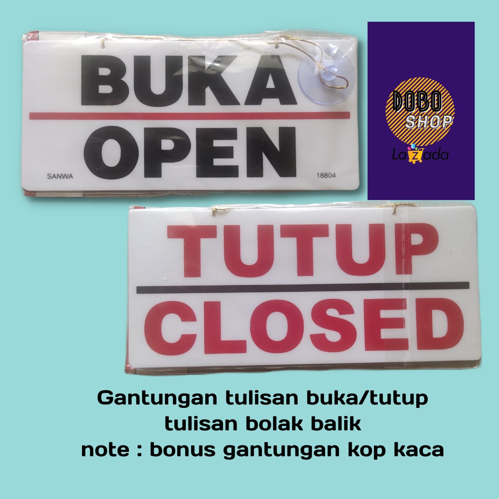 Open Close Sign Board Akrilik Murah Berkualitas Tulisan Open Close