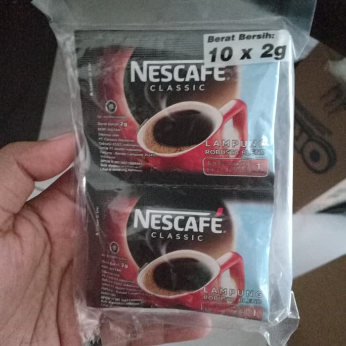 NESCAFE CLASSIC SACHET Isi 10 Pcs 2gr Lazada Indonesia