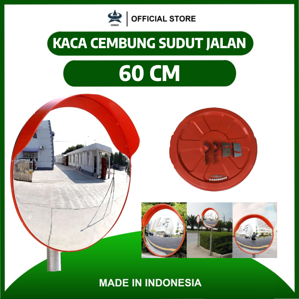 Convex Mirror 60 Cm Kaca Cembung Safety Jalan Tikungan Outdoor Lazada