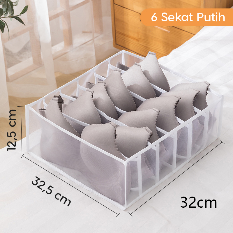 Bayar Di Tempat Storage Box Penyimpanan Pakaian Dalam Sekat Box Bag