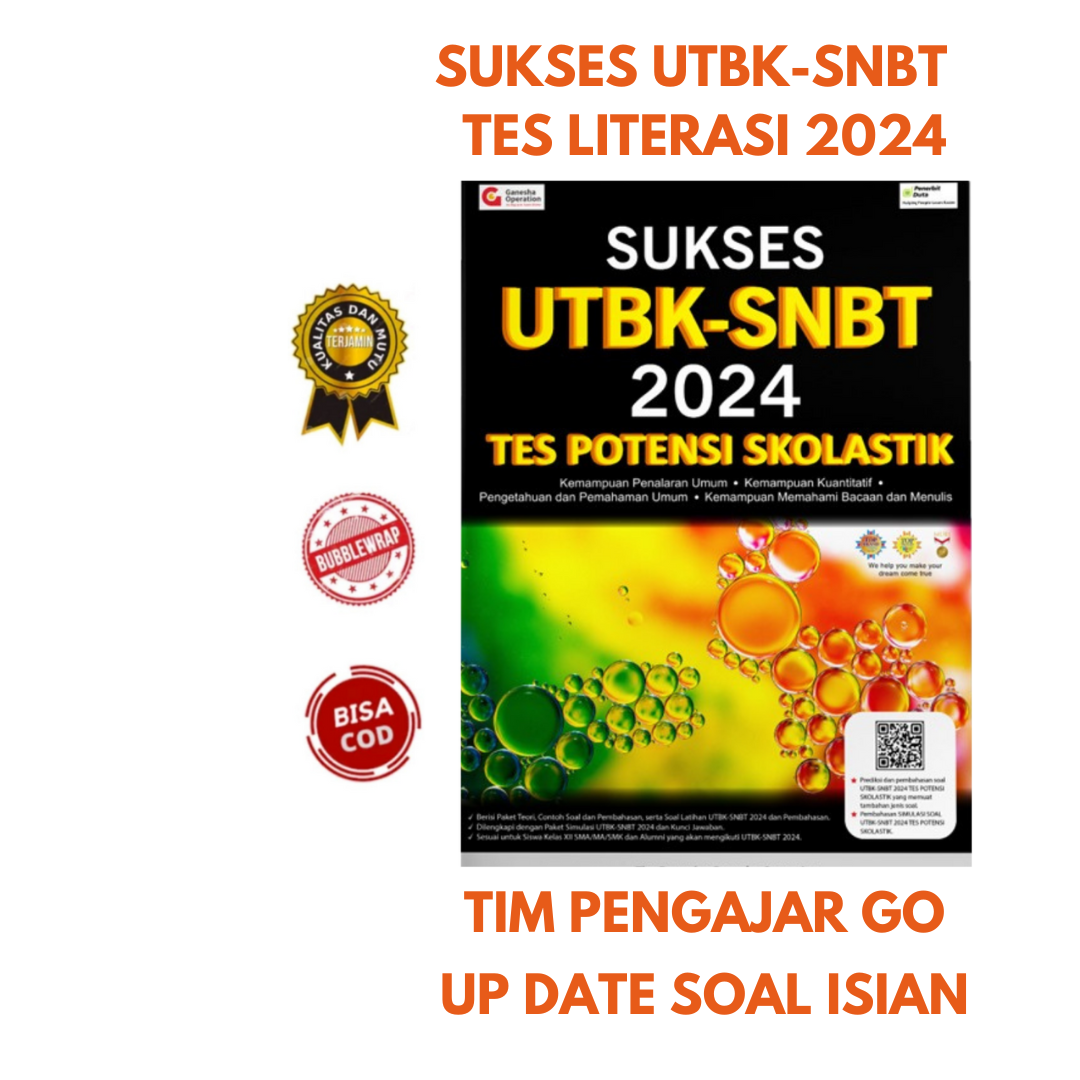 BUKU SUKSES UTBK SNBT 2024 TPS UP DATE SOAL ISIAN TIM PENGAJAR GO