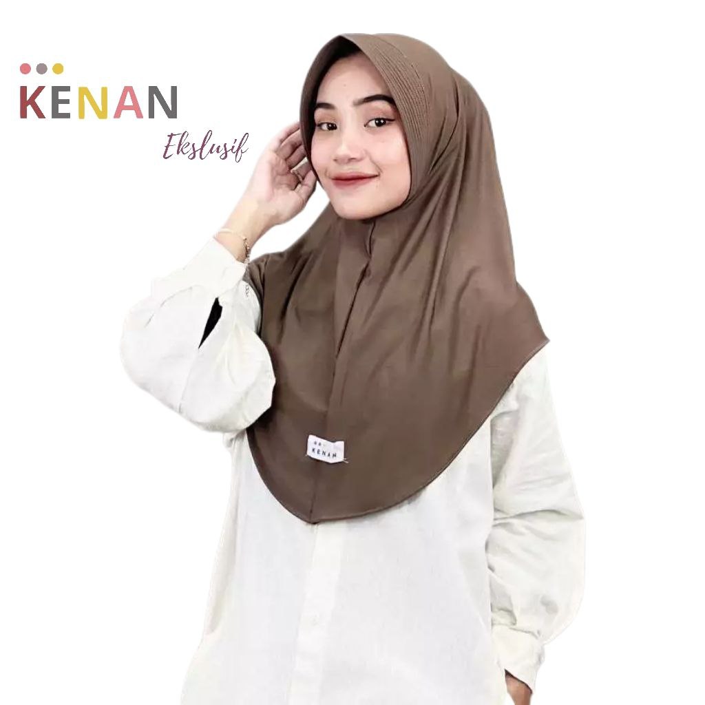 KENAN HIJAB BERGO DZEVADA INSTAN MATERIAL JERSEY KERUDUNG MURAH VIRAL