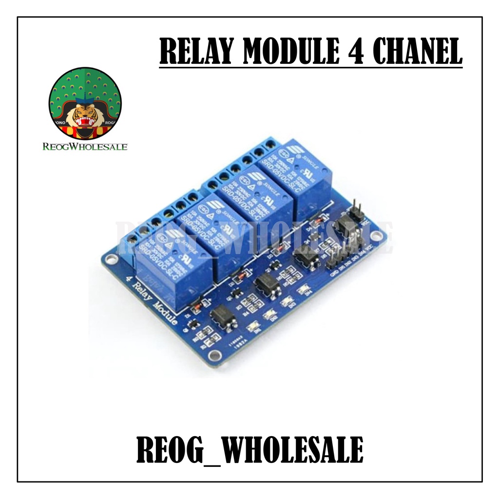 RELAY 5V 4 CHANNEL OUTPUT 250VAC 30VDC 10A WITH OPTOCUPLER MODUL