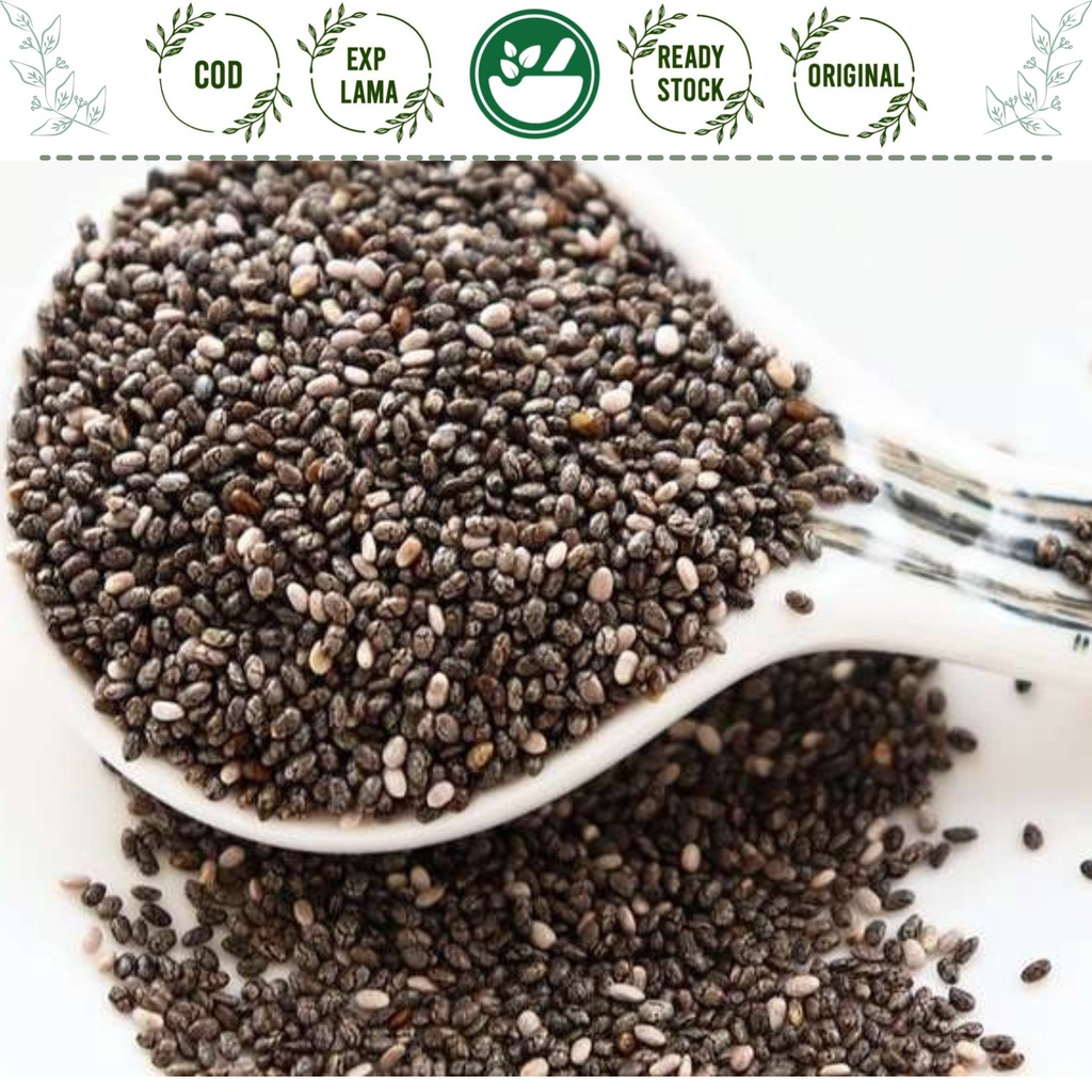 PREMIUM CHIA SEED 100gr MEXICO CHIAJOY BLACK CHIA SEEDS ORGANIK CIASEED