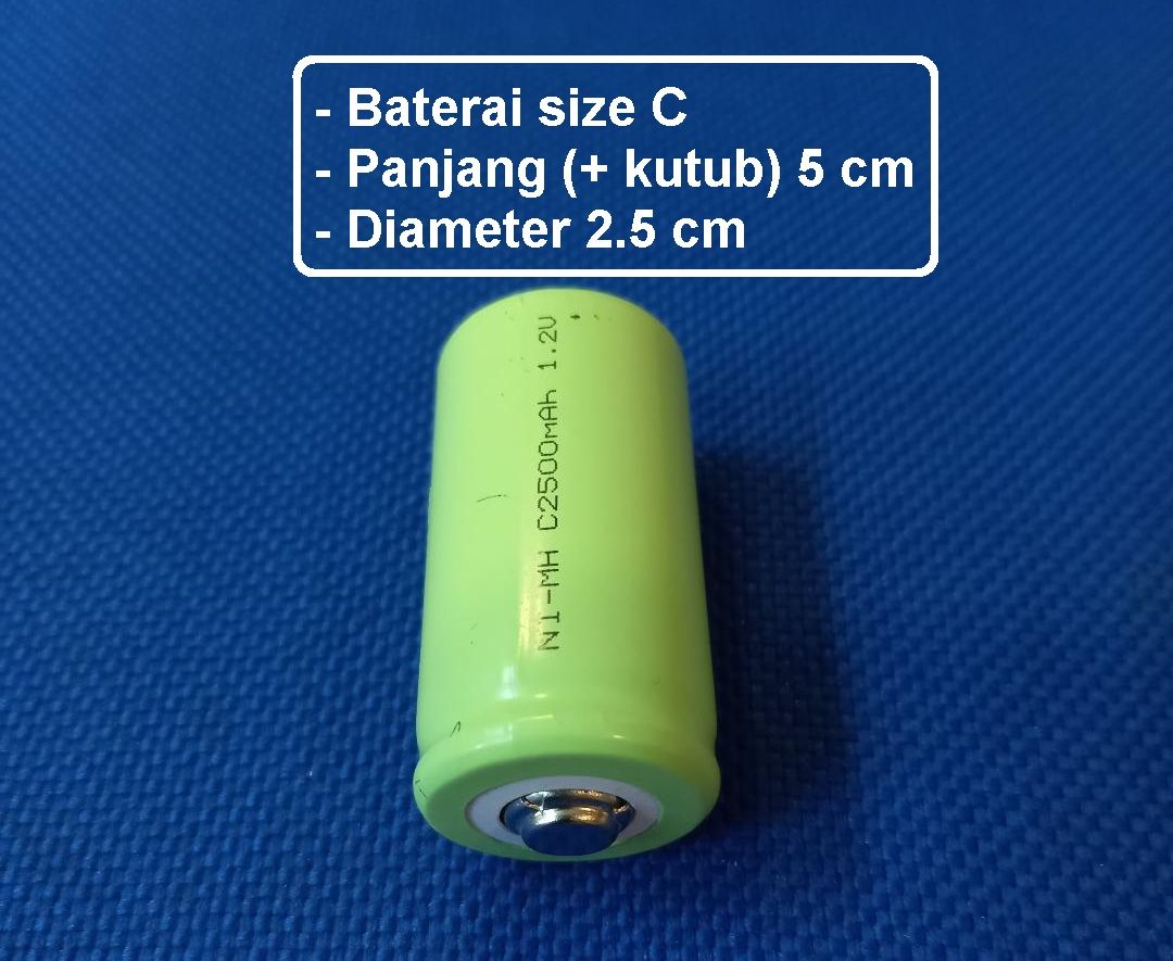 Baterai Cas Tipe C Dan Sub C 1 2v Charger Battery C Or Sub C Batere