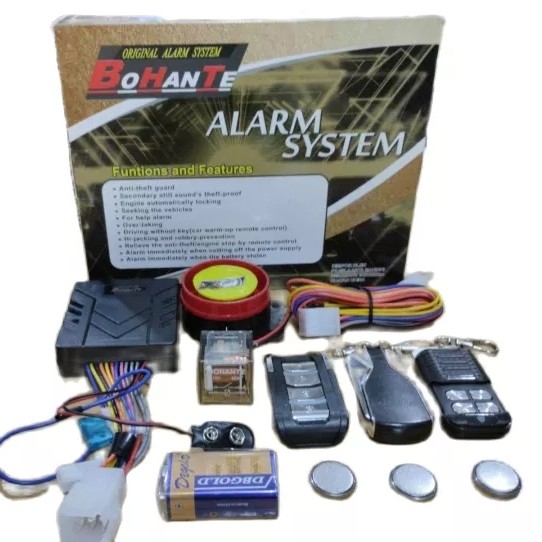 Alarm Motor Bohante Way Komplit System Pke Lcd Original Alarm System