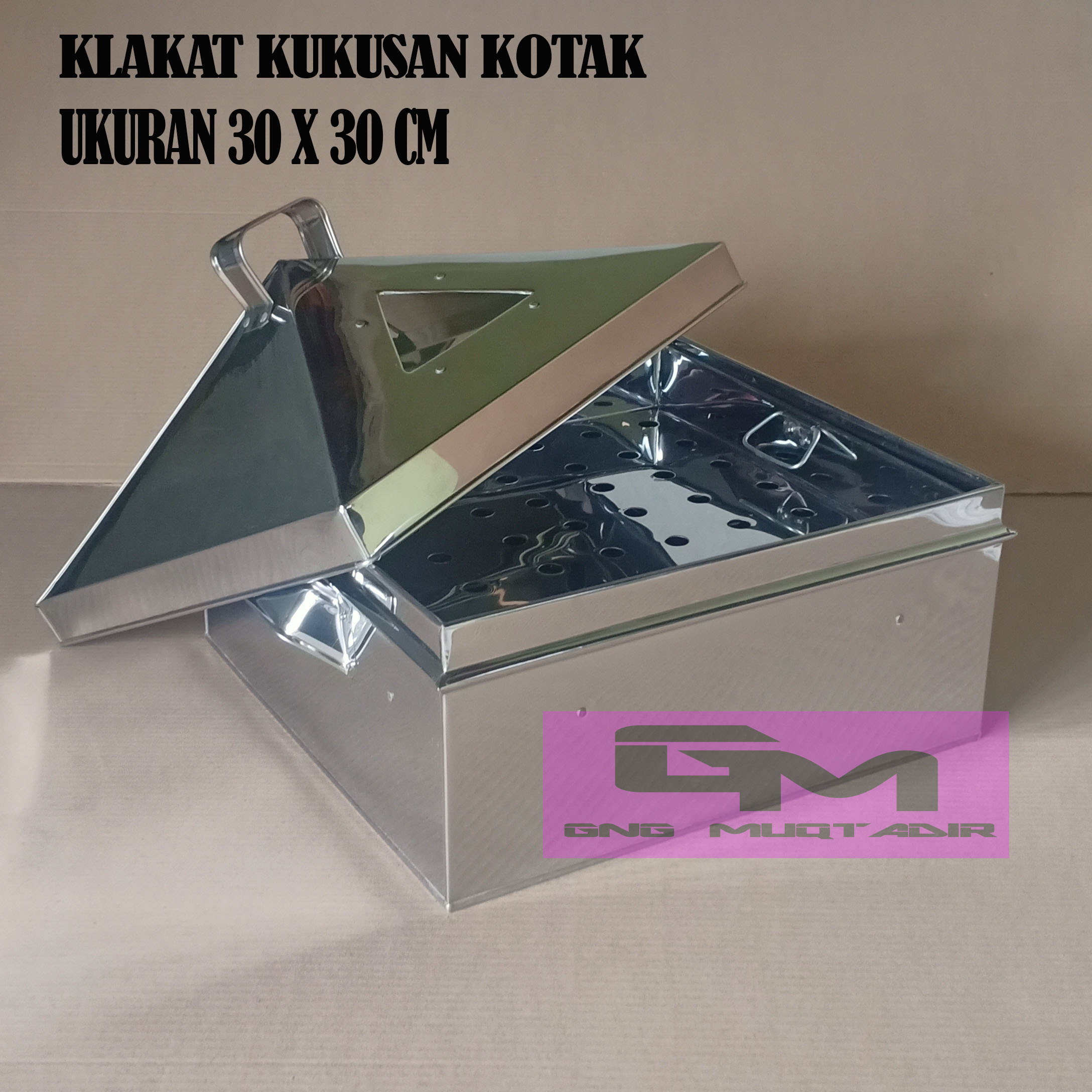 Klakat Kukusan Kotak Ukurann Cm Bahan Stanlis Anti Karat Klakat