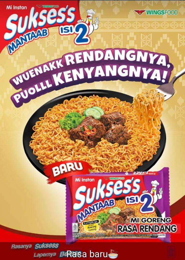 Mie Sukses Isi Mie Goreng Rasa Rendang Isi Pcs Dus Lazada Indonesia