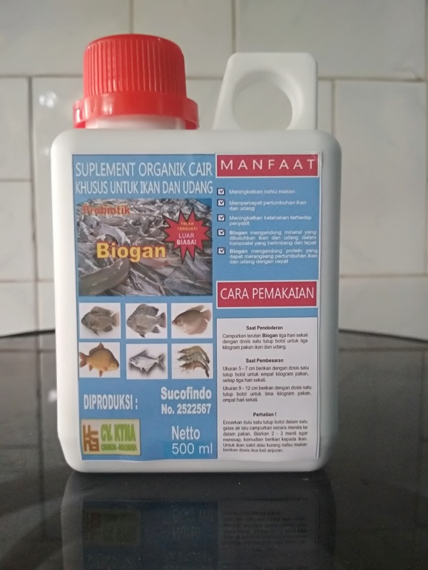 Probiotik Biogan Untuk Budidaya Berbagai Jenis Ikan Ml Lazada