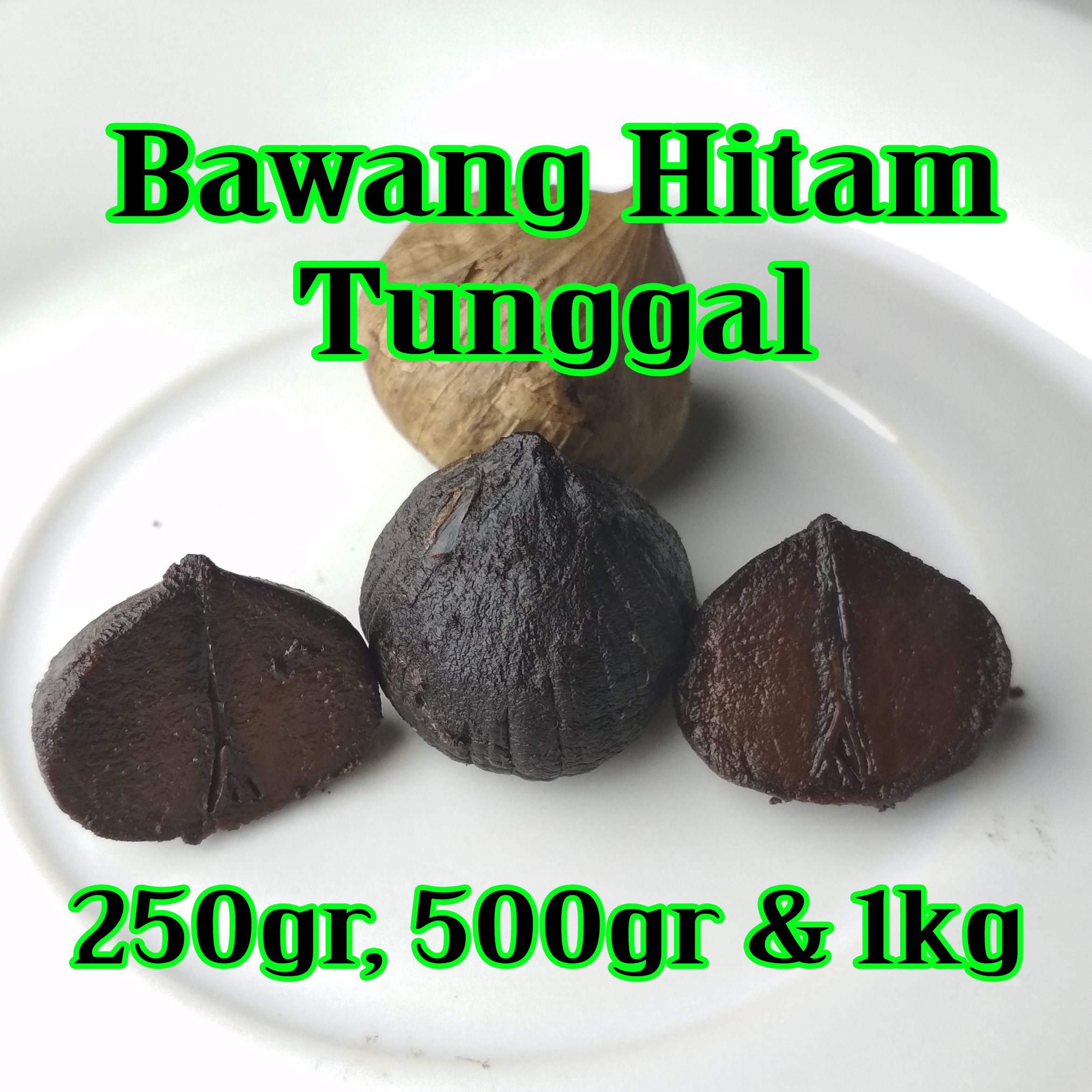 Bawang Hitam Tunggal Lanang Black Garlic Garlik Solo Kg Kg Gr