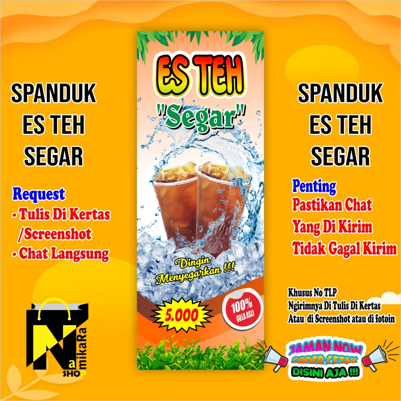 Spanduk Banner Es Teh Manis Spanduk Es Teh Jumbo Terkini Banner