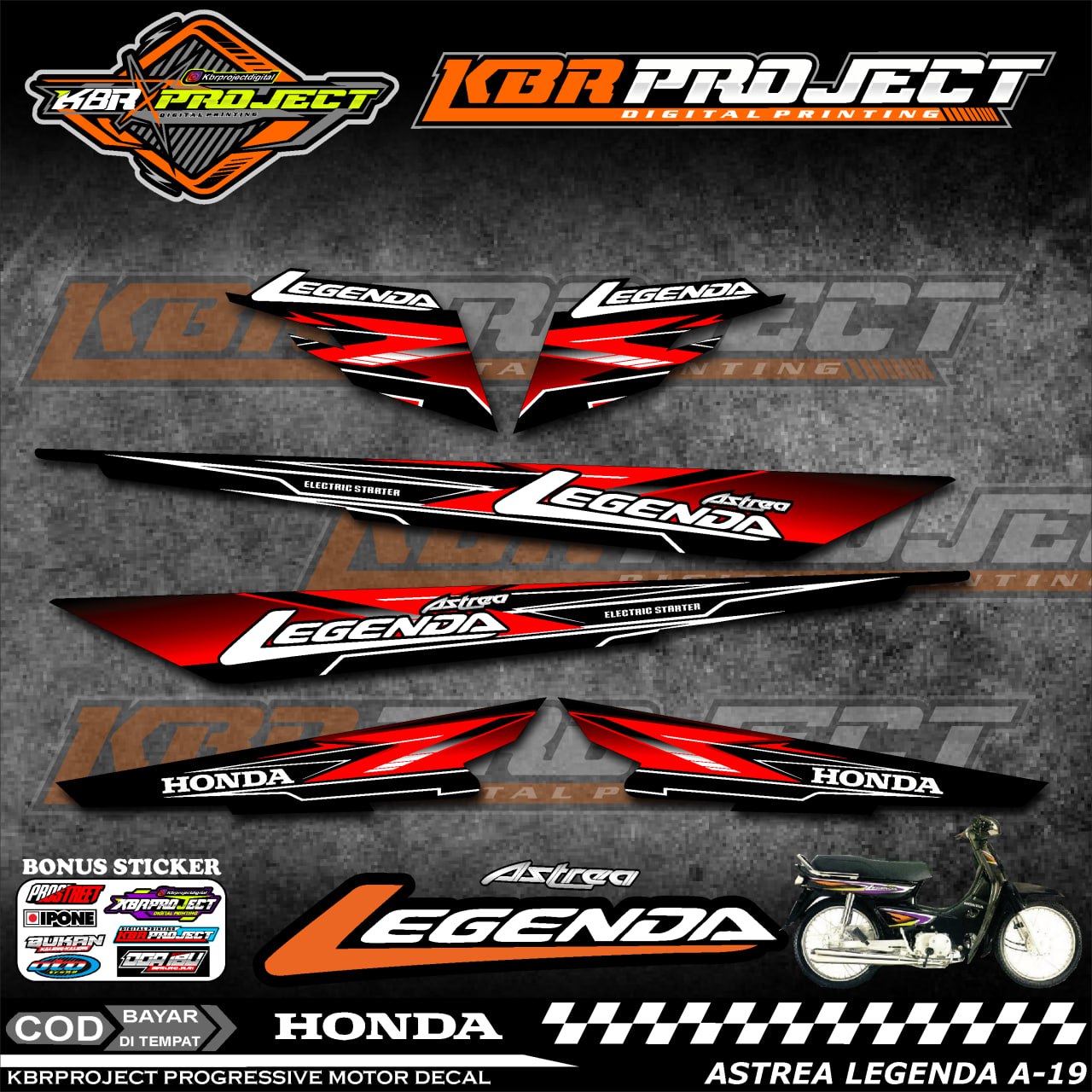 Stiker Striping Astrea Legenda Lis Variasi Stiker Motor Honda Desain