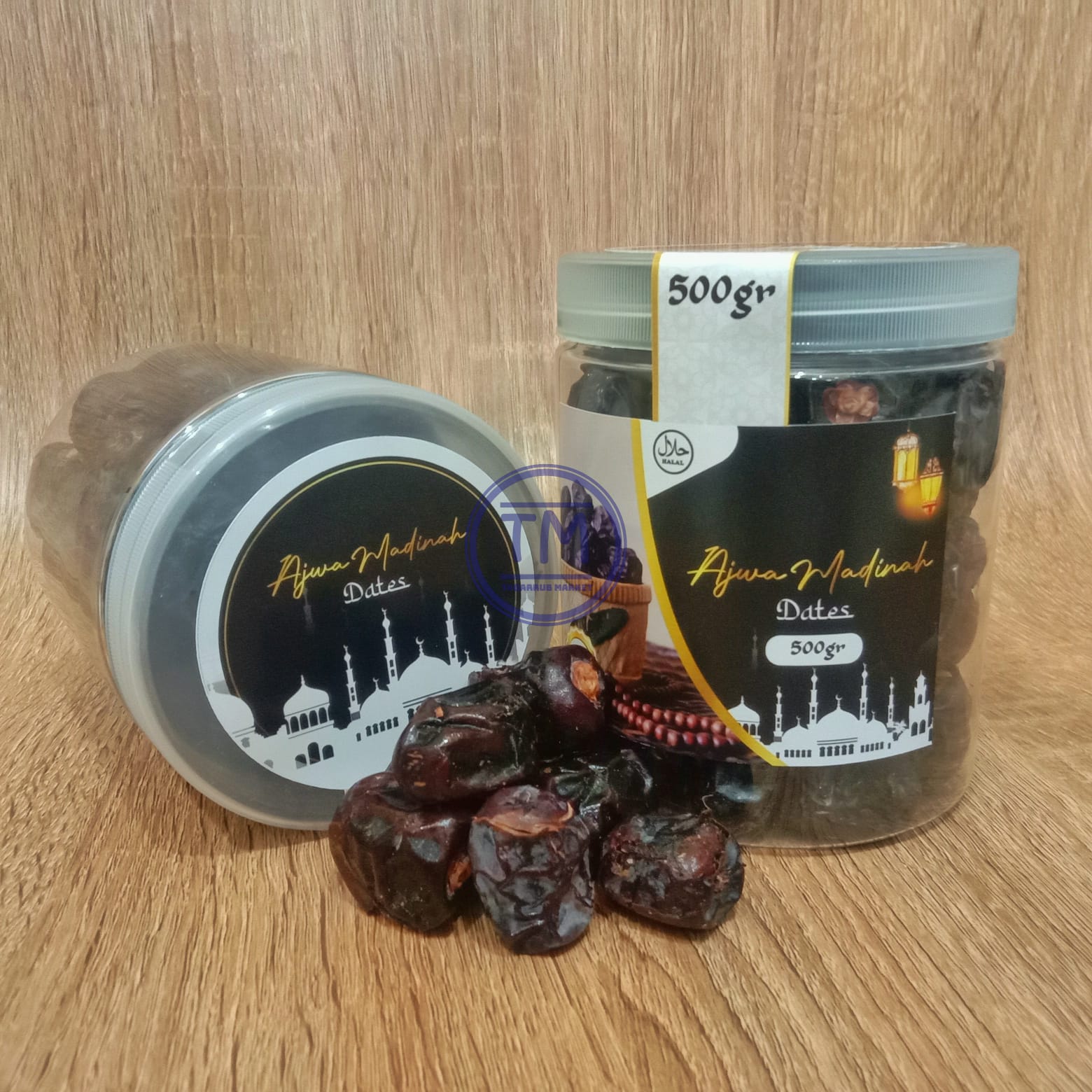 Kurma Ajwa Madinah 500gr PREMIUM GRADE ONE Kemasan Toples Ajwa Madinah