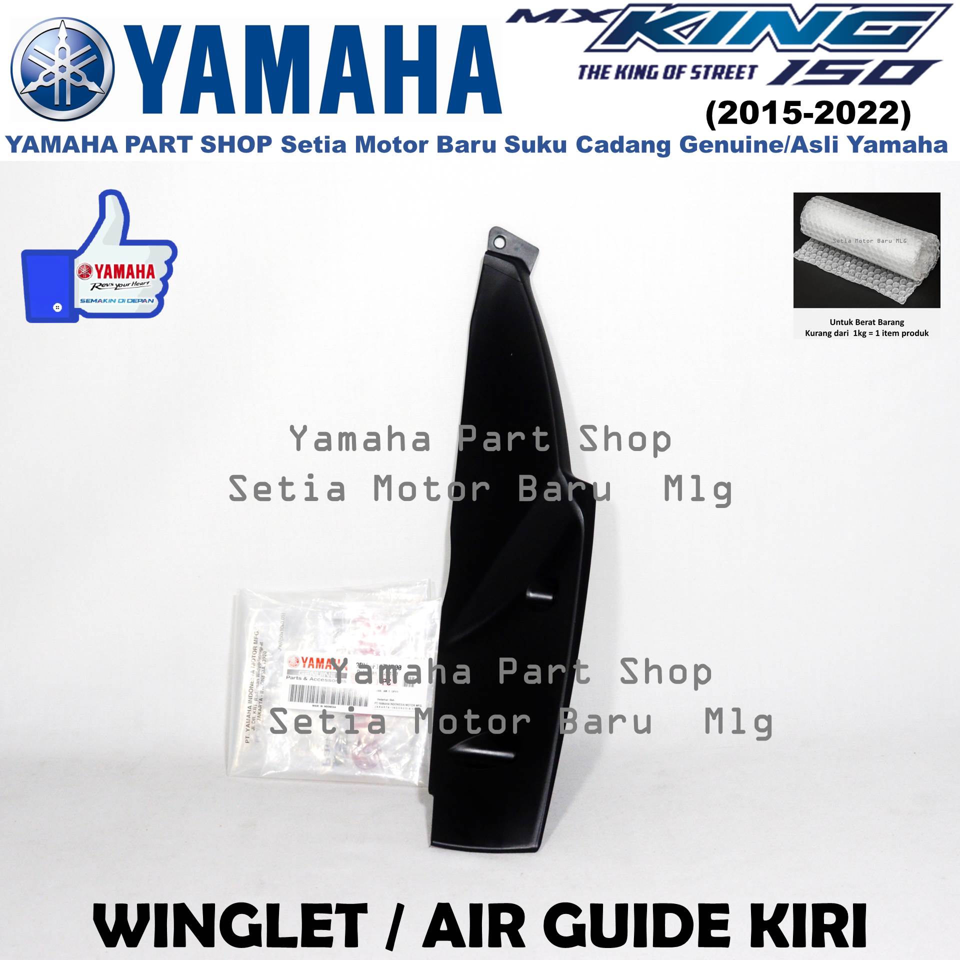 Sayap Dalam Kiri Winglet Air Guide Mx King MxKing 2PV Asli Yamaha