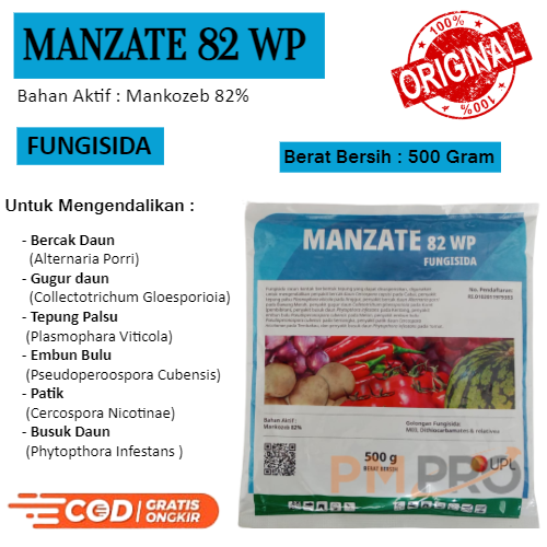 Fungisida Manzate Wp Obat Racun Bahan Aktif Mankozep Untuk