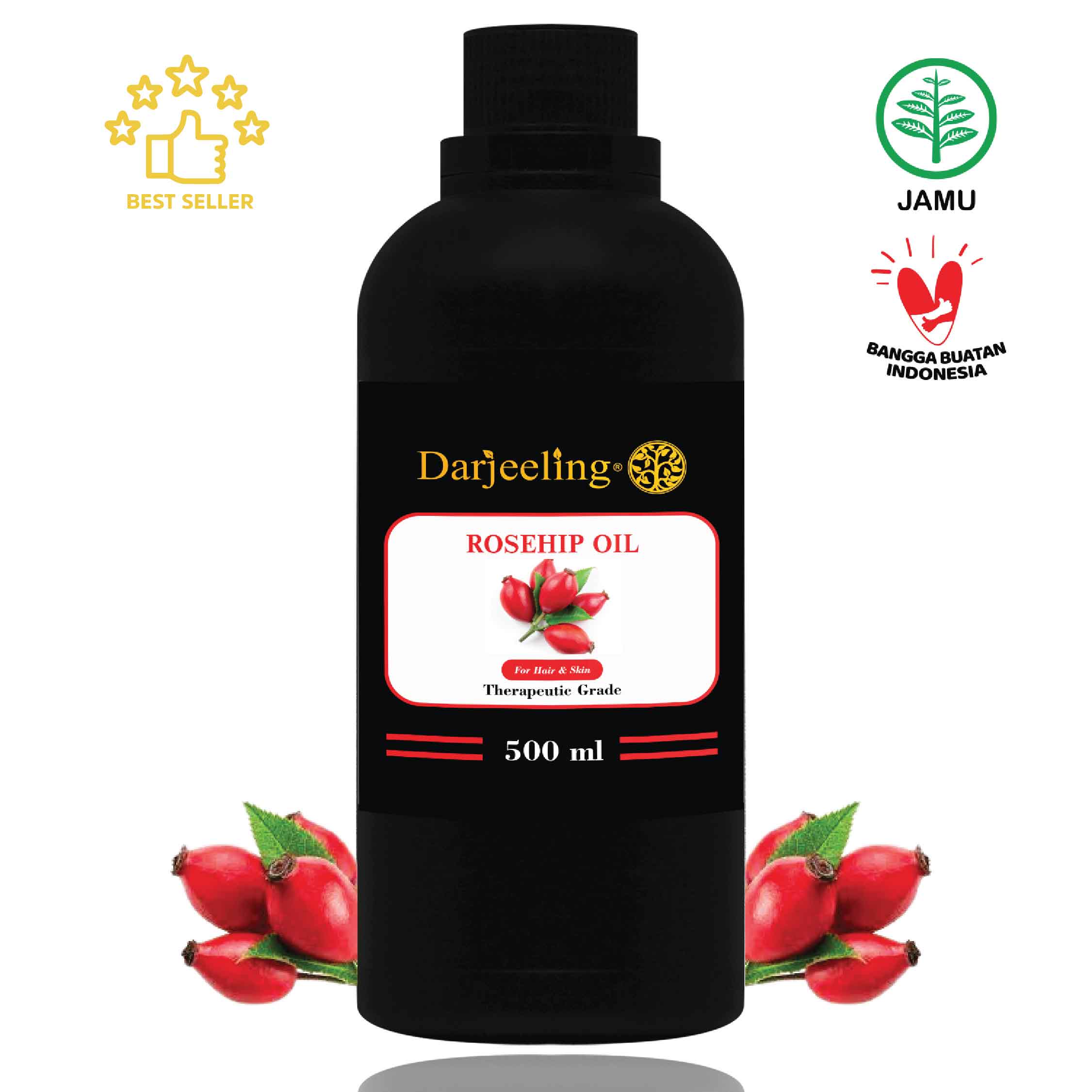 Darjeeling Virgin Rosehip Oil Cold Pressed Minyak Biji Mawar Carrier