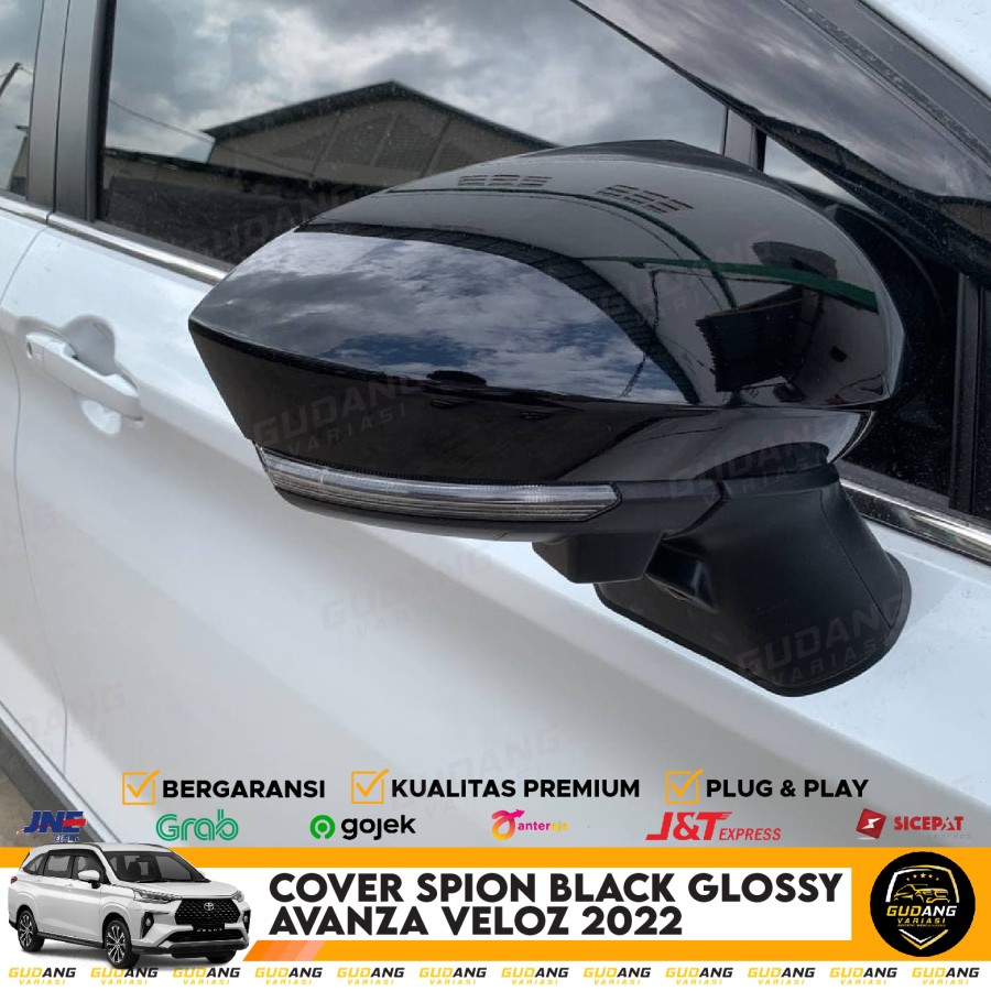 Cover Spion All New Avanza Veloz Hitam Kilat Glossy Lazada