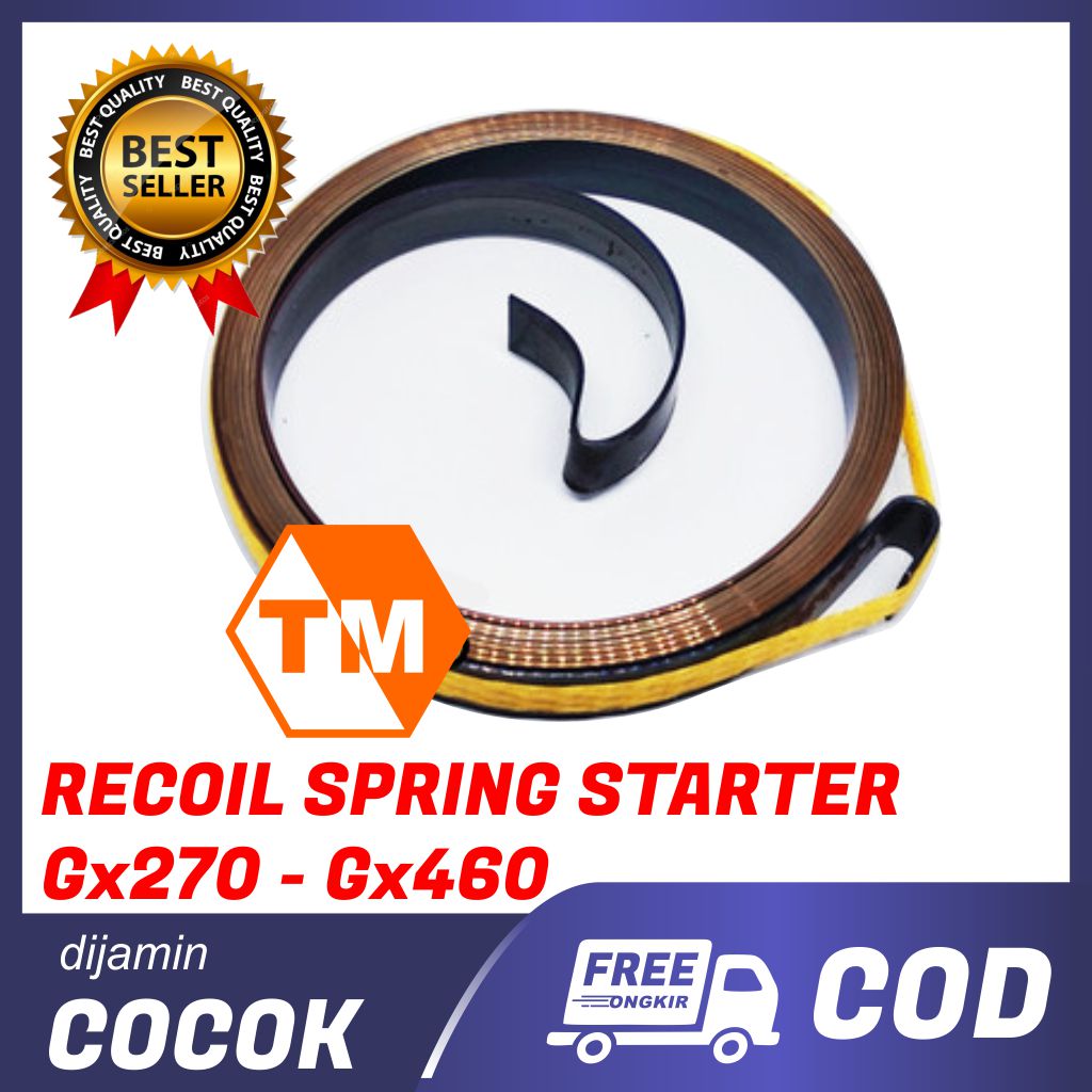 Bisa Cod Spring Recoil Starter Tarikan Engkol Mesin Gx Gx Gx