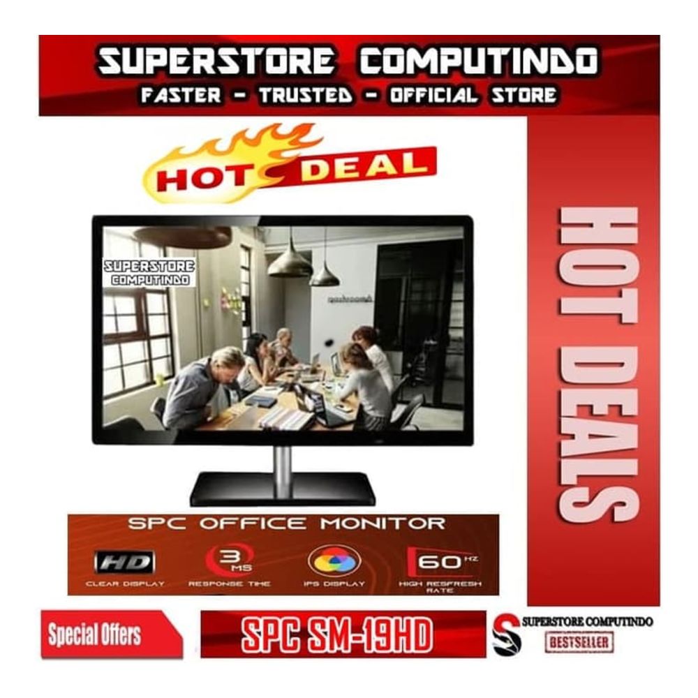 Spc Office Monitor Led Monitor Spc Sm Hd Inch Lazada Indonesia