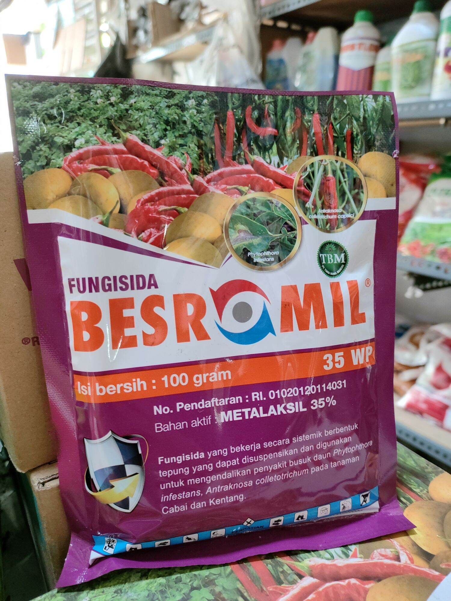 Fungisida Busuk Daun Buah Besromil Wp Gram Lazada Indonesia