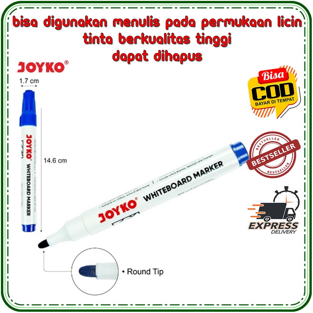 Joyko Whiteboard Wm Marker Spidol Papan Tulis Joyko Wm