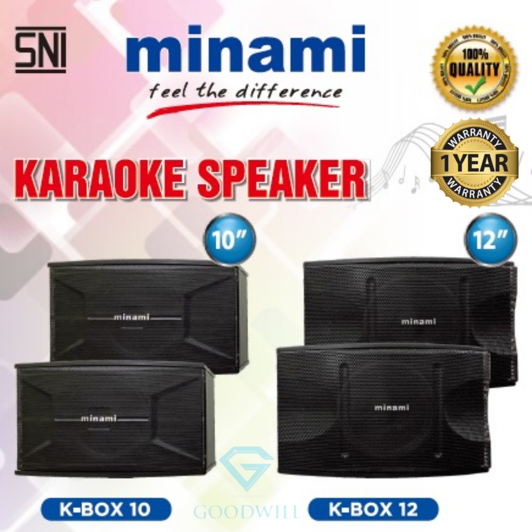 Minami K Box 10 Dan 12 Inch Speaker Pasif Karaoke Lazada Indonesia