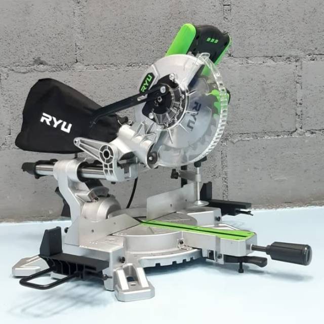 RYU MITER MITTER SAW SLIDING RMS180 1 MESIN POTONG KAYU ALUMUNIUM RYU