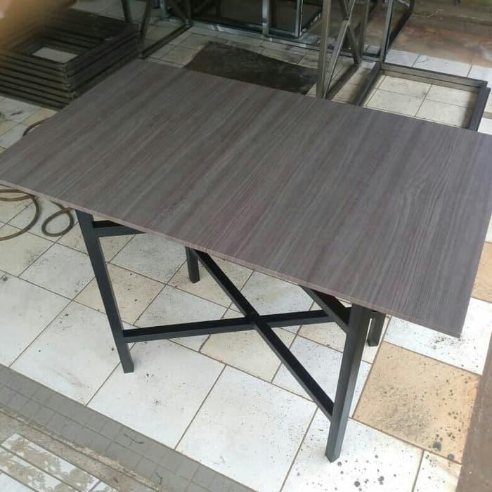 Meja Lipat 100X60 Termurah Meja Makan Cafe Resto Jualan