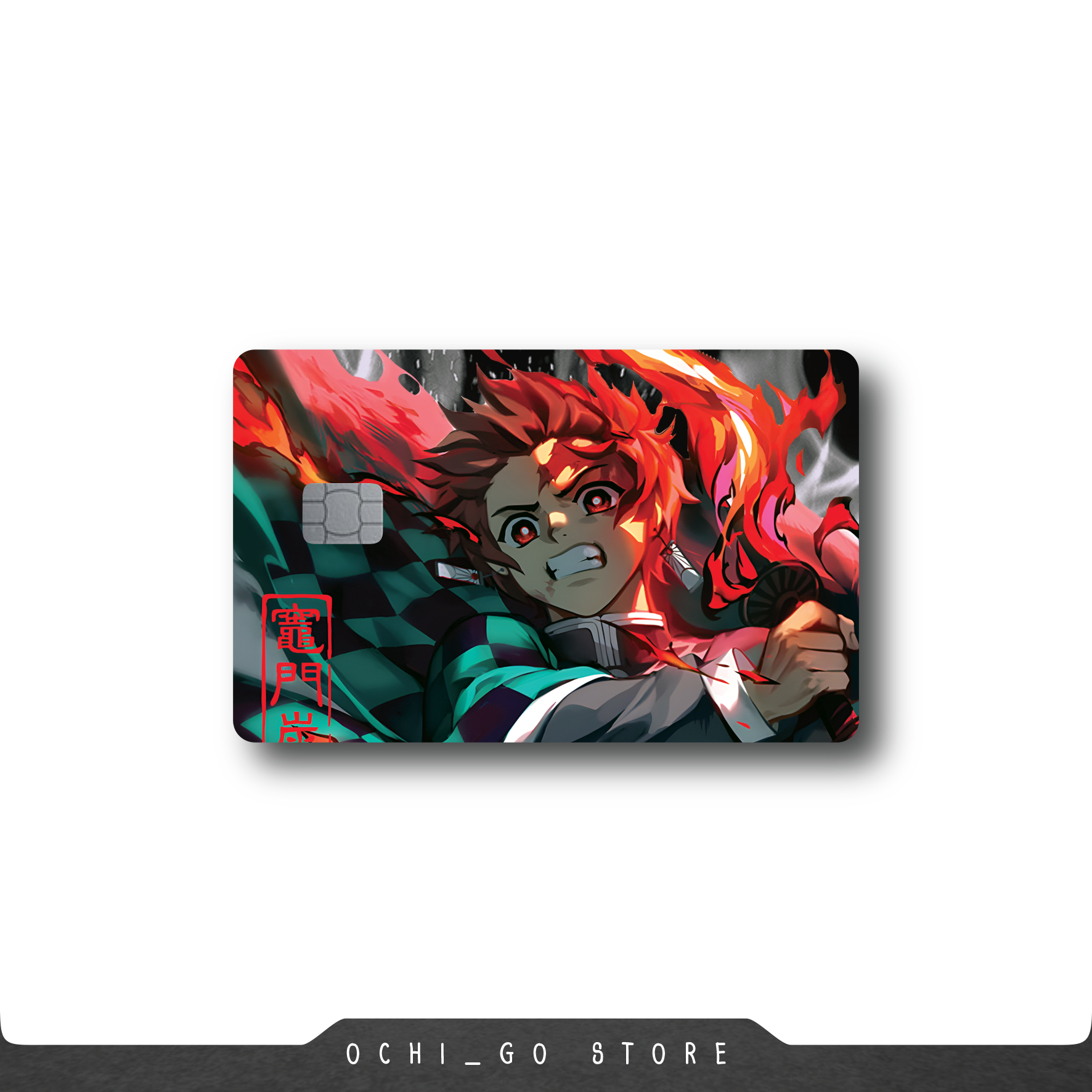 Stiker Garskin Kartu Atm Skin Card Anime Hologram Demon Slayer Kimetsu