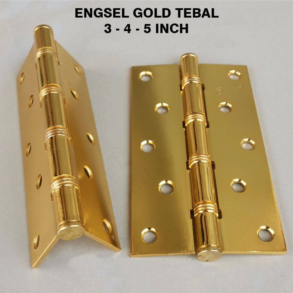 Engsel Pintu Gold Tebal L Engsel Jendela Tebal Inch L Stenlis Per