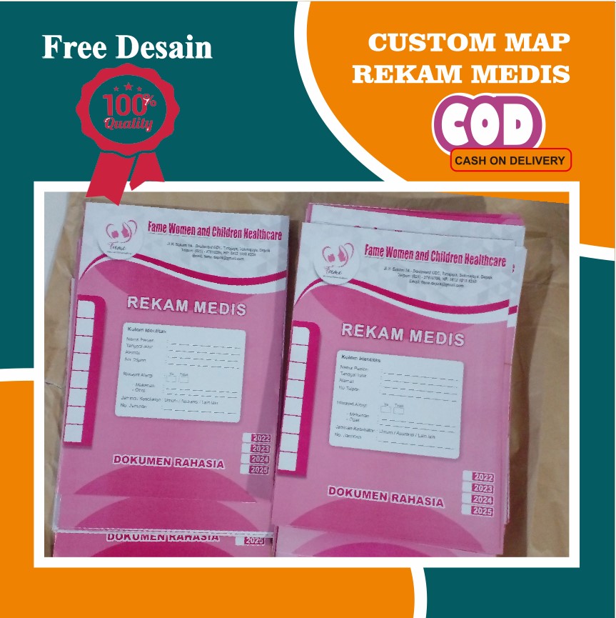 Map Rekam Medis Custom Pcs Lazada Indonesia